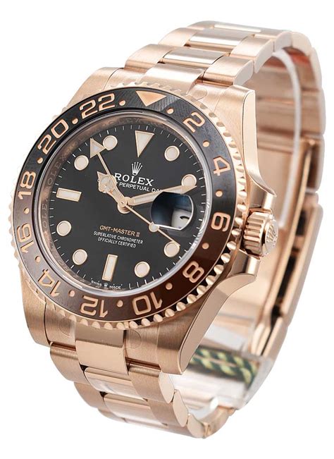 rolex gmt 2 rose gold price|rose gold rolex watch price.